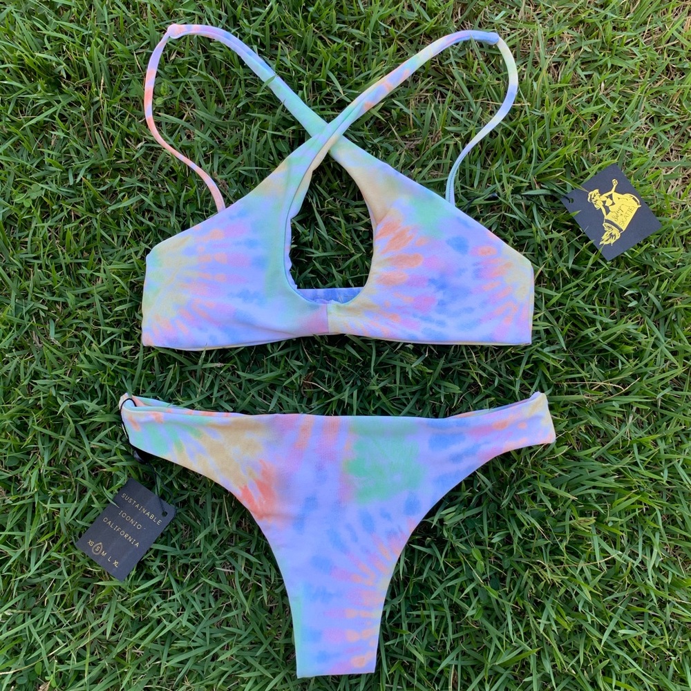 Skatie Swim Tie Dye Bikini Set - Oahu Print
